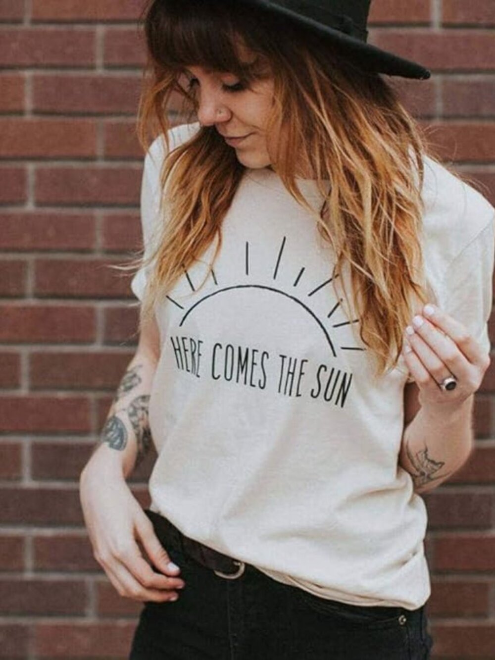 Here Comes the Sun T-Shirt: Vintage Music Graphic Tee